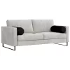 Hengerpárnák 2 pcs Fekete Ø 25 x 70 cm Mikroszálas Szövet