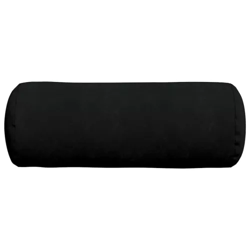 Hengerpárnák 2 pcs Fekete Ø 25 x 70 cm Mikroszálas Szövet