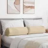Hengerpárnák 2 pcs Krém Ø 25 x 70 cm Mikroszálas Szövet