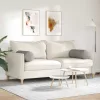 Hengerpárnák 2 pcs Világosszürke Ø 25 x 70 cm Bársonyos szövet