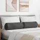 Hengerpárnák 2 pcs Sötétszürke Ø 25 x 70 cm Bársonyos szövet