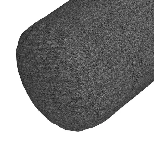 Hengerpárnák 2 pcs Sötétszürke Ø 25 x 70 cm Bársonyos szövet