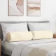 Hengerpárnák 2 pcs Krém Ø 25 x 70 cm Bársonyos szövet