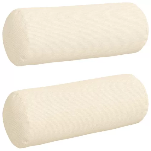 Hengerpárnák 2 pcs Krém Ø 25 x 70 cm Bársonyos szövet