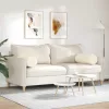 Hengerpárnák 2 pcs Krém Ø 25 x 70 cm Bársonyos szövet
