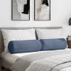 Hengerpárnák 2 pcs Kék Ø 25 x 70 cm Bársonyos szövet