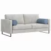 Hengerpárnák 2 pcs Kék Ø 25 x 70 cm Bársonyos szövet