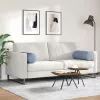Hengerpárnák 2 pcs Kék Ø 25 x 70 cm Bársonyos szövet