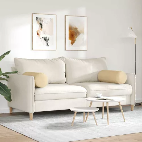 Hengerpárnák 2 pcs Szürke zöld Ø 25 x 70 cm Bársonyos szövet