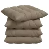 Ülőpárnák 4 pcs Tópszínű 40 x 40 x 6 cm Mikroszálas