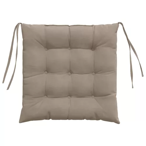Ülőpárnák 4 pcs Tópszínű 40 x 40 x 6 cm Mikroszálas
