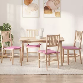 Ülőpárnák 4 pcs Rózsaszín 40 x 40 x 3 cm szövet