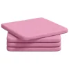 Ülőpárnák 4 pcs Rózsaszín 40 x 40 x 3 cm szövet