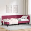 Sarokágy keret Egyéb bordó 100 x 200 cm Velúr és műnyír