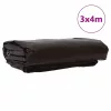 Ponyva 650g / m² Barna 3 x 4 m Vászon PVC bevonattal