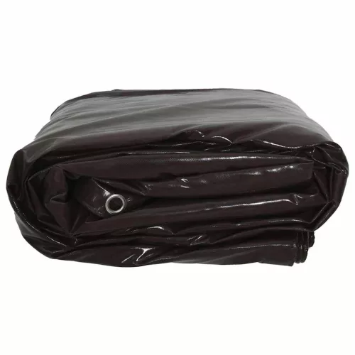 Ponyva 650g / m² Barna 4 x 6 m Vászon PVC bevonattal