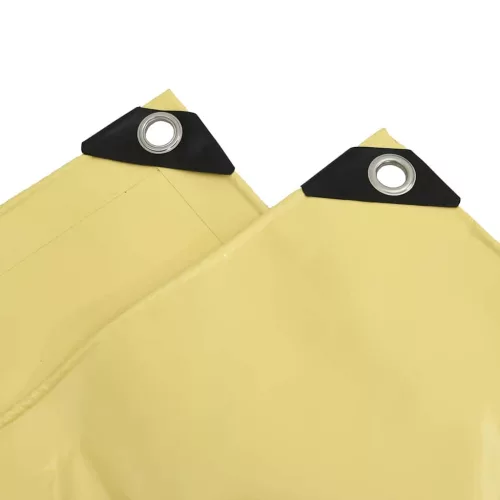 Ponyva 650g / m² Bézs 4 x 5 m Vászon PVC bevonattal