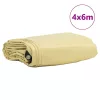 Ponyva 650g / m² Bézs 4 x 6 m Vászon PVC bevonattal