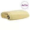 Ponyva 650g / m² Bézs 4 x 7 m Vászon PVC bevonattal