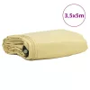 Ponyva 650g / m² Bézs 3,5 x 5 m Vászon PVC bevonattal