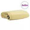 Ponyva 650g / m² Bézs 6 x 8 m Vászon PVC bevonattal