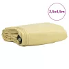 Ponyva 650g / m² Bézs 2,5 x 4,5 m Vászon PVC bevonattal