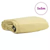 Ponyva 650g / m² Bézs 5 x 5 m Vászon PVC bevonattal