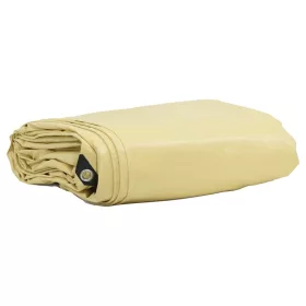 Ponyva 650g / m² Bézs 5 x 8 m Vászon PVC bevonattal