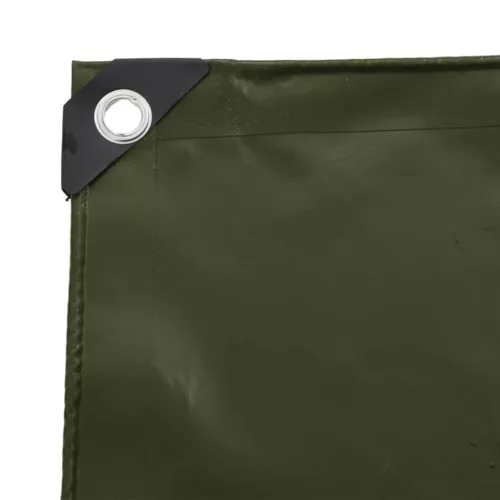 Ponyva 650g / m² Olajzöld 1,5 x 10 m Vászon PVC bevonattal
