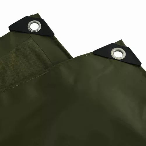 Ponyva 650g / m² Olajzöld 5 x 5 m Vászon PVC bevonattal