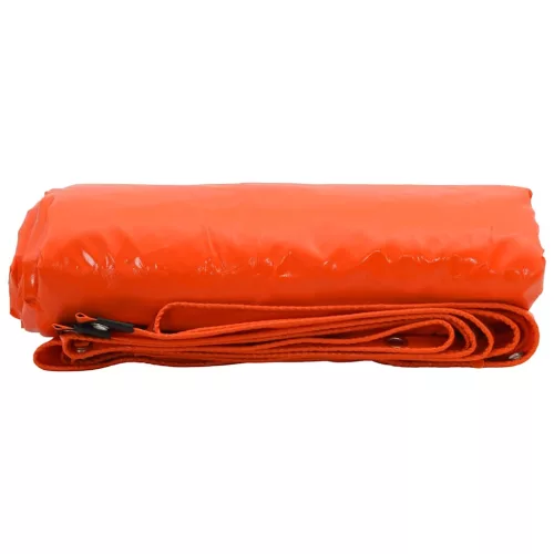 Ponyva 650g / m² Narancssárga 3 x 4 m Vászon PVC bevonattal