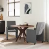 Étkező Székek 2 pcs Sötétszürke 57 x 66 x 94 cm szövet