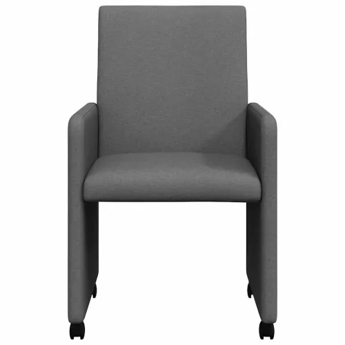 Étkező Székek 2 pcs Sötétszürke 57 x 66 x 94 cm szövet