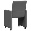 Étkező Székek 2 pcs Sötétszürke 57 x 66 x 94 cm szövet