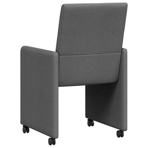 Étkező Székek 2 pcs Sötétszürke 57 x 66 x 94 cm szövet