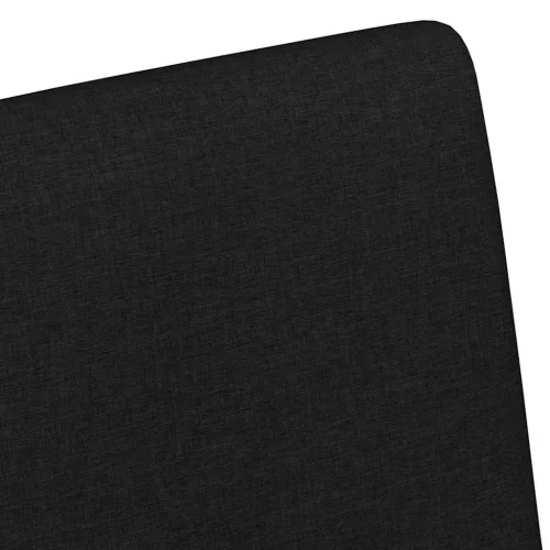 Étkező Székek kerekekkel 2 pcs Fekete 57 x 66 x 94 cm szövet