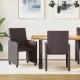 Étkező Székek 2 pcs sötétbarna 57 x 66 x 94 cm szövet