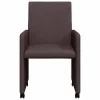 Étkező Székek 2 pcs sötétbarna 57 x 66 x 94 cm szövet