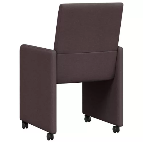 Étkező Székek 2 pcs sötétbarna 57 x 66 x 94 cm szövet