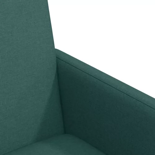Étkező Székek kerekekkel 2 pcs Sötétzöld 57 x 66 x 94 cm szövet