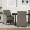 Étkező Székek kerekekkel 2 pcs Szürke 57 x 67 x 95 cm Műbőr