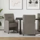 Étkező Székek kerekekkel 2 pcs Szürke 57 x 67 x 95 cm Műbőr