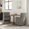 Étkező Székek kerekekkel 2 pcs Szürke 57 x 67 x 95 cm Műbőr