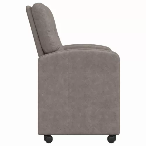 Étkező Székek kerekekkel 2 pcs Szürke 57 x 67 x 95 cm Műbőr