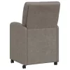 Étkező Székek kerekekkel 2 pcs Szürke 57 x 67 x 95 cm Műbőr