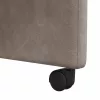 Étkező Székek kerekekkel 2 pcs Szürke 57 x 67 x 95 cm Műbőr