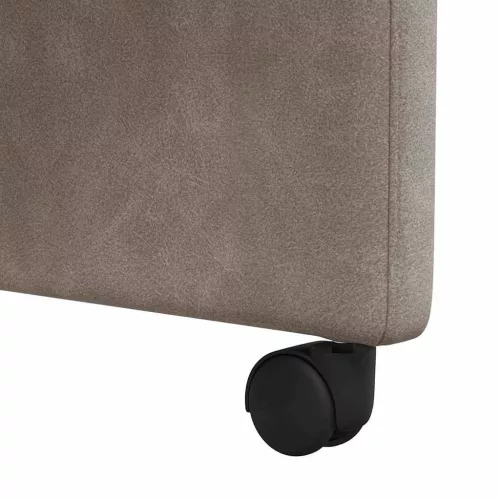 Étkező Székek kerekekkel 2 pcs Szürke 57 x 67 x 95 cm Műbőr