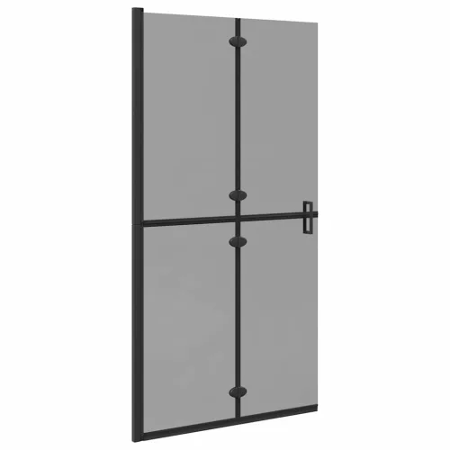 Nyitott zuhanyfal Fekete és sötét átlátszó 100 x 190 cm