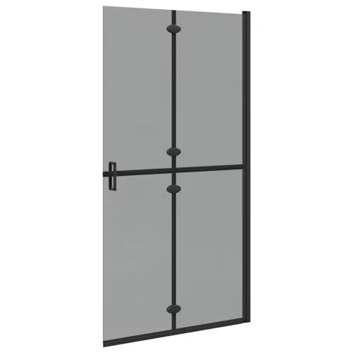 Nyitott zuhanyfal Fekete és sötét átlátszó 100 x 190 cm