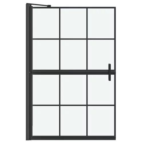 Fürdő Zuhany Képernyő Fekete és átlátszó 80 x 67 x 129.5 cm